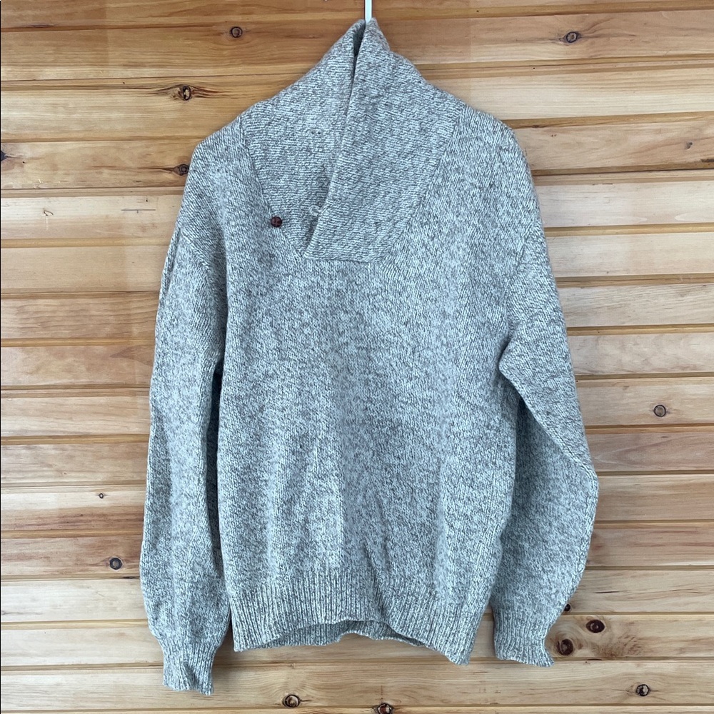 Vintage Wool LL Bean Men's Gray Sweater